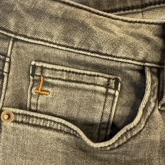 Lafayette 148 New York Charcoal Straight Leg Jeans - Picture 4 of 4